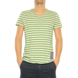 T-Shirt Kaos green-white